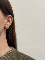 Клипсы Сердечки с кристаллами Nina Ricci