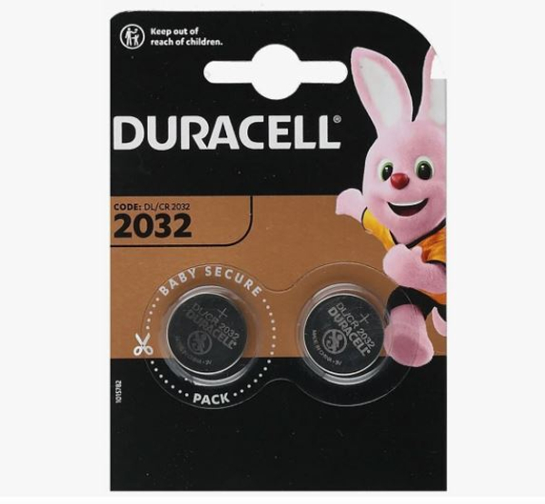 Элемент питания DURACELL CR2032 BL2