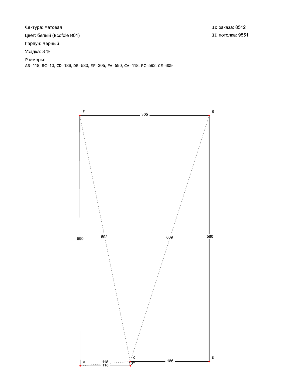 Натяжные потолки: 18.5 м2, 17.8 м2, 7.9 м2, 15.3 м2