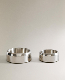 Zara Home миска из нержавеющей стали, цвет серебристый, 15 см