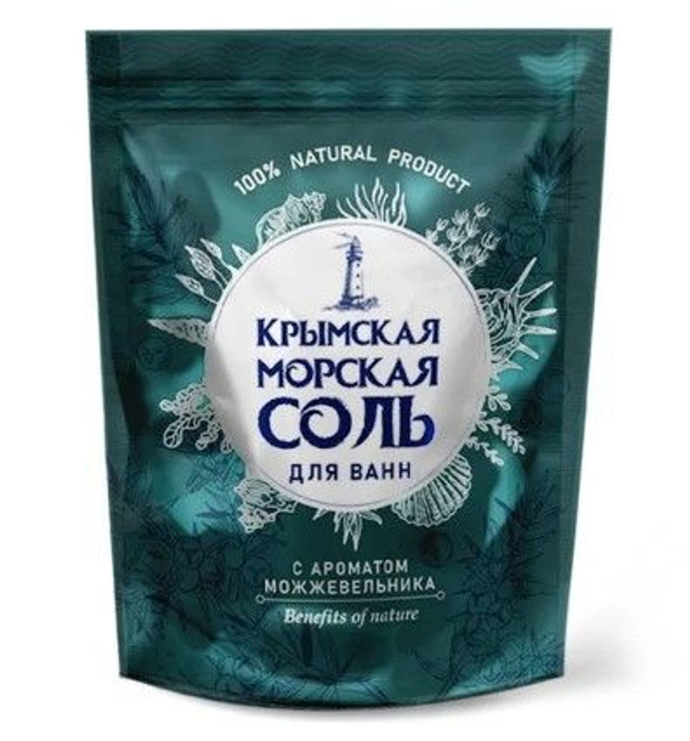 Крымская соль Крымская морская соль для ванн Можжевельник 1100гр.