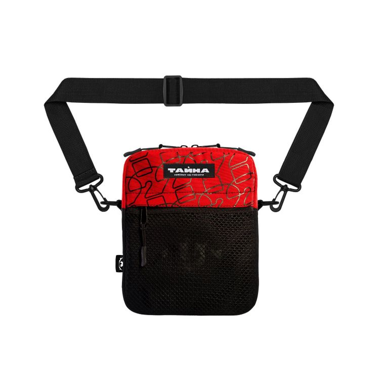 Сумка через плечо ТАЙНА крас.-чер./вопросы