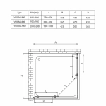 Душевой уголок Vincea ALPHA VSS-3AL800MT 80x80 стекло текстурное/профиль хром