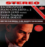 Rachmaninoff, Byron Janis, London Symphony, Antal Dorati / Piano Concerto No. 3 (LP)