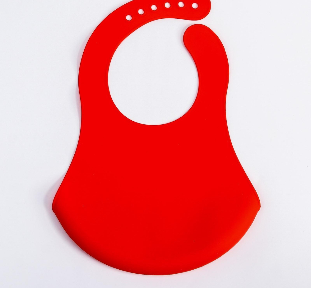 4594896 Нагрудник детский силиконовый с карманом "Арбузик"