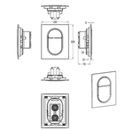 Кнопка смыва для инсталляции пневматическая WONZON & WOGHAND, Хром (WW-IB257-CR)