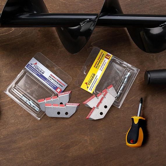 Ножи ЛР-130L для лунки 150 мм, удлиненные, левое вращение (NLT-130L.SL.U) Тонар