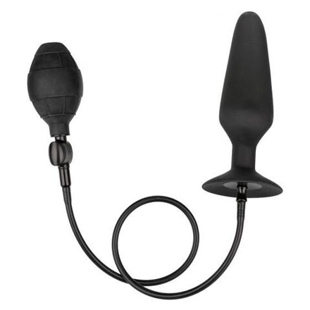 Черная анальная пробка с расширением COLT XXXL Pumper Plug with Detachable Hose - 16 см.