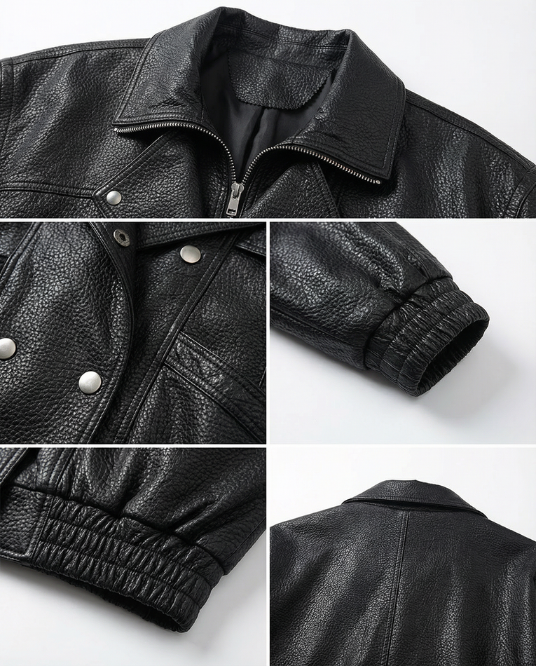 Кожаная куртка DARIUM (black)