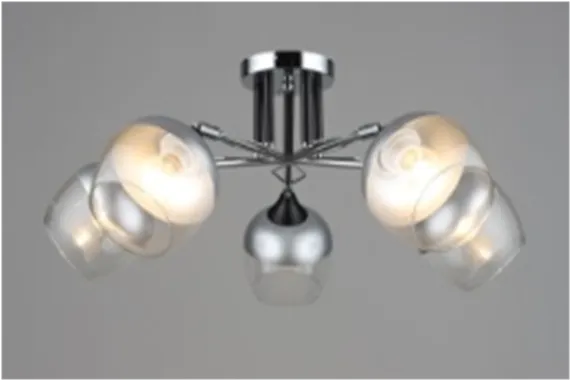 3787/5 CH+BK (2) Люстра (RL)