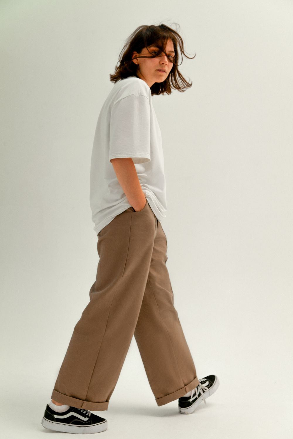 Футболка Backtrend First Narrow neck белая