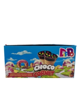 Турецкий вафельный рожок Dippo Cornet с шоколадом