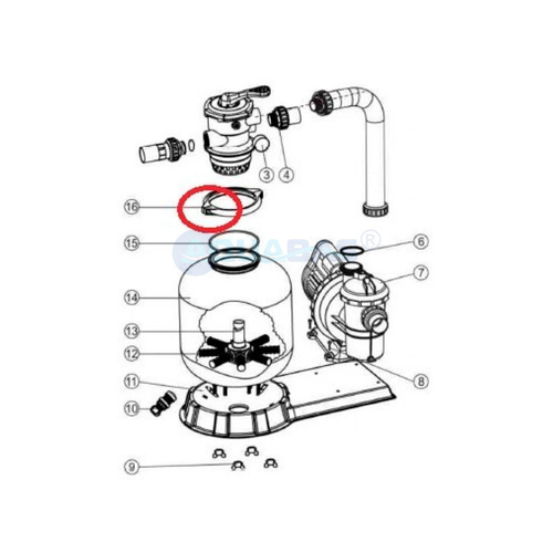 Винт крепления хомута Laswim (фильтроблок) (01-0507)