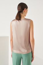 22860 Блузка женская (пудровый)