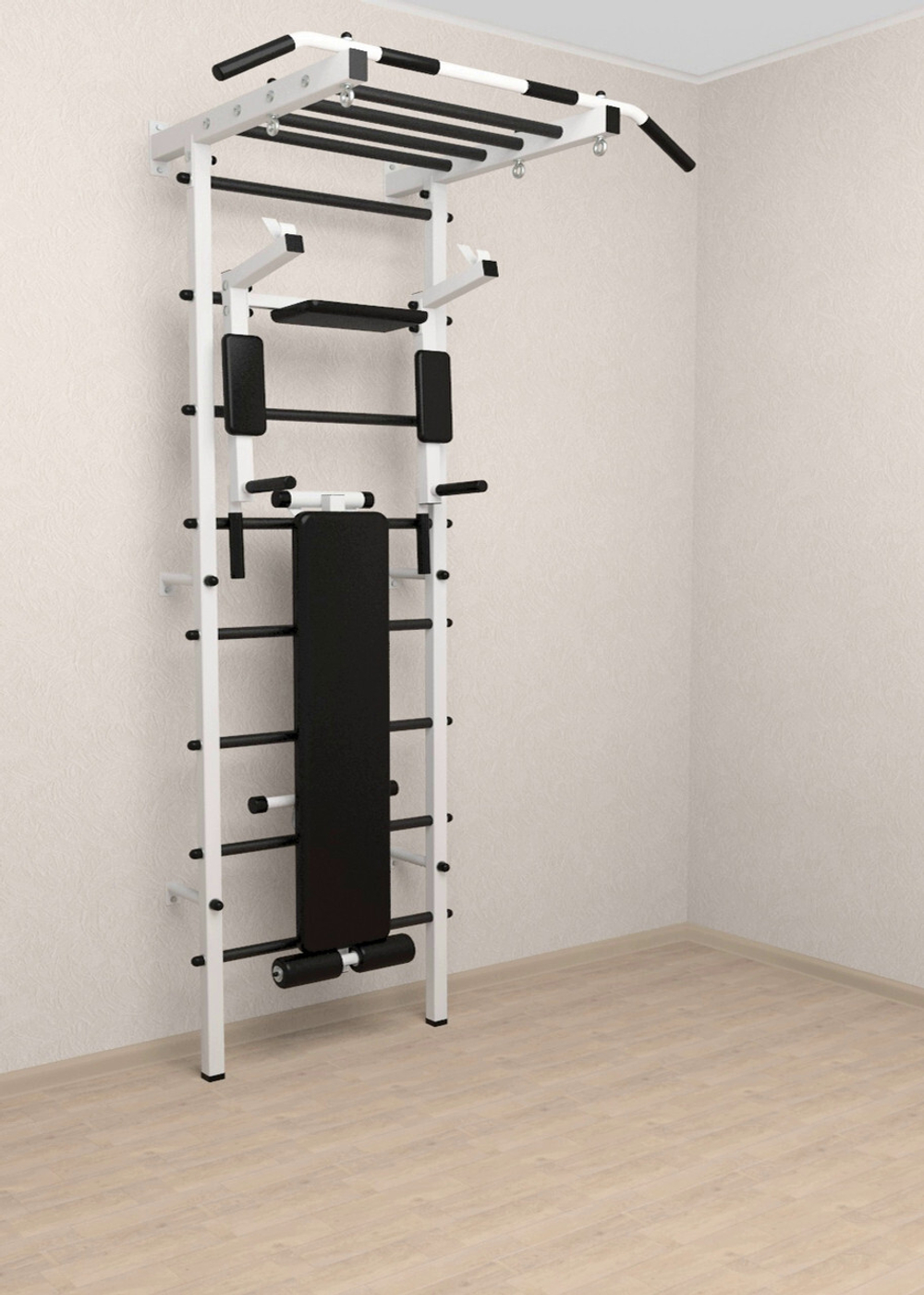 Шведская стенка Sv Pro рукоход 854 (Турник Pro рукоход/Брусья/стойка/Скамья)