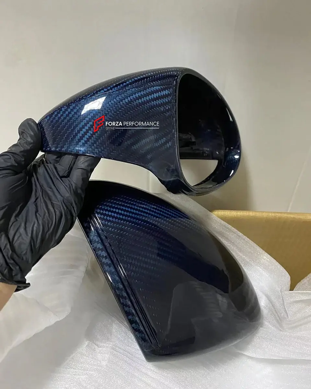 Карбоновые накладки на зеркала для Porsche 718 982 Cayman/Boxster 2016+ Порше