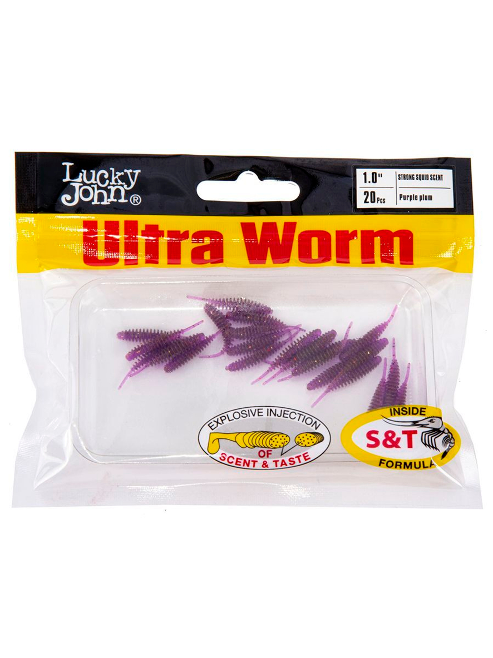 Слаги съедобные искусственные LJ Pro Series ULTRAWORM 1,0in (02.54)/S21 20 шт. в упак.