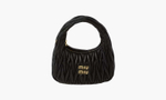 Сумка Miu Miu Wander Matelasse Nappa Leather Mini Hobo Bag "Black"