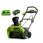Аккумуляторный снегоуборщик Greenworks GD40STK5, 40v, 51 см,2600007UH5A, АКБ 8 А·ч и быстрое ЗУ