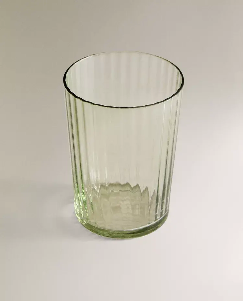 ZARA HOME СТЕКЛЯННЫЙ СТАКАН ДЛЯ ПРОХЛАДИТЕЛЬНЫХ НАПИТКОВ, ЗЕЛЕНЫЙ