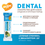 Лакомство Мнямс ДЕНТАЛ для собак "Зубные спонжи" с эвкалиптом и телятиной 25г