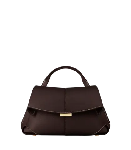 POLENE СУМКА MOKKI MINI, ТЕМНО-КОРИЧНЕВЫЙ