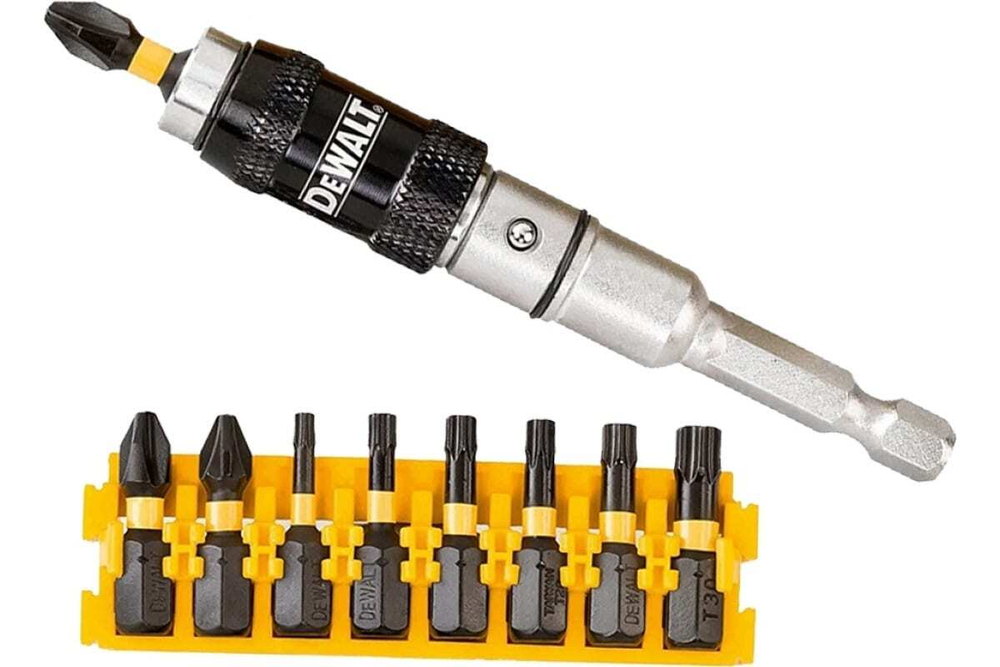 Набор насадок 25 мм с шарнирным держателем, 10 шт. DEWALT DT70578T