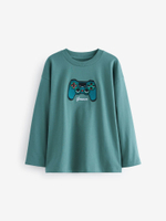 Лонгслив для мальчика Next 684-078, Зеленый