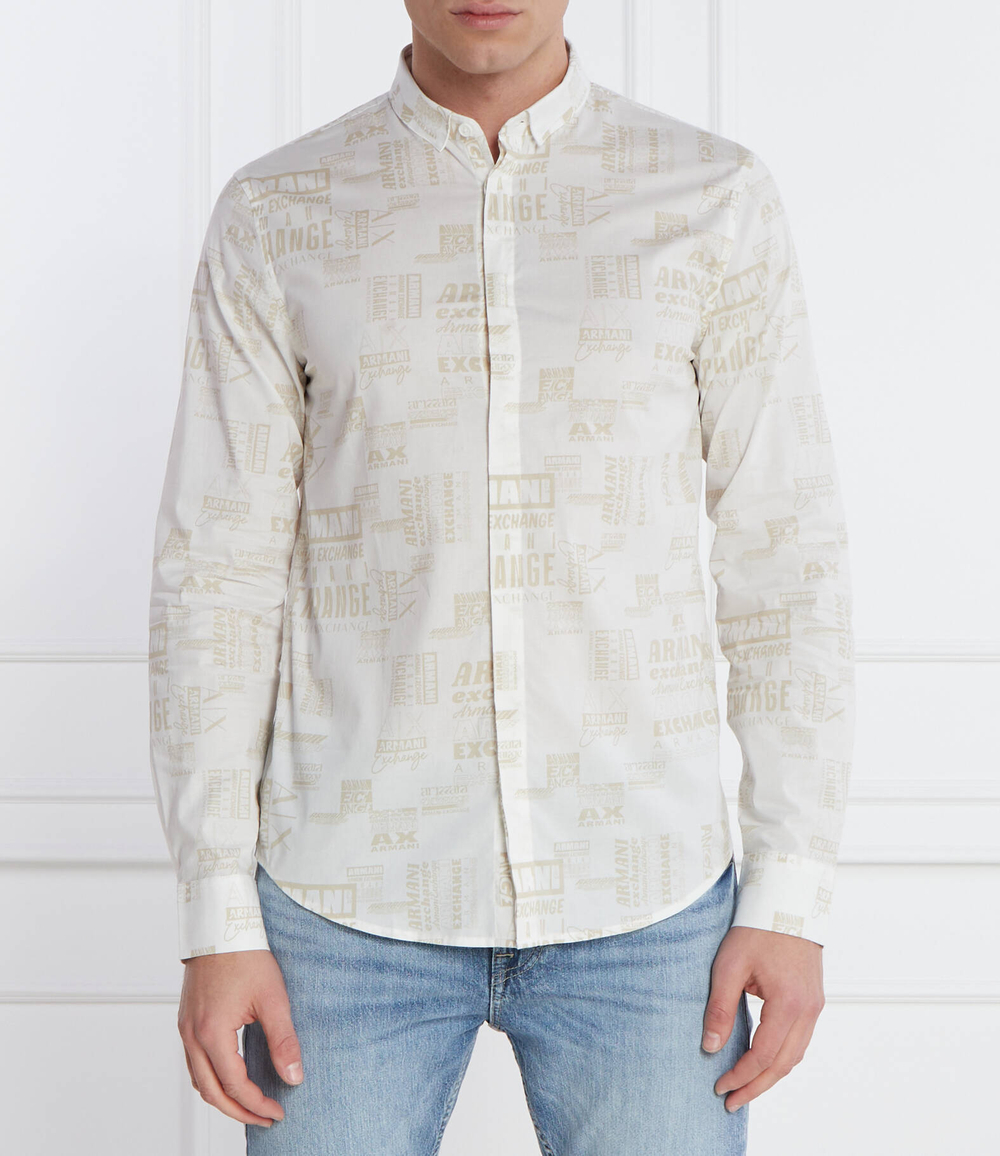 Рубашка Armani Exchange - экрю(3DZC25 ZNEAZ)