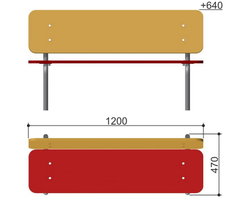 Скамья детская 302.09.00