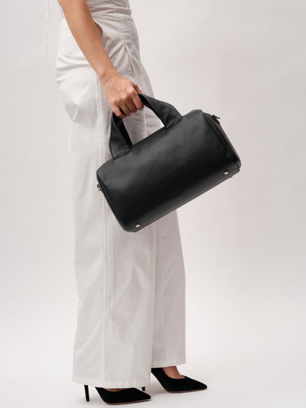 Кожаная сумка Bowling DBR 31378 черный