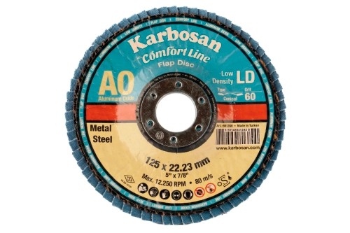 Круг лепестковый КЛТ 125х22 Р40 Karbosan Comfort Line AO LD Flap Конический