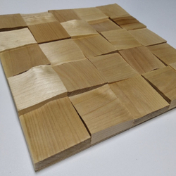 Деревянная мозаика для стен Wood Mosaic Береза Колотая