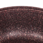 Кастрюля-жаровня алюминий, антиприг, 3 л, с крыш, Kukmara, Granit Ultra, жга31а, красн