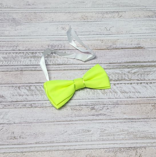 Галстук бабочка классика, лайм матовый