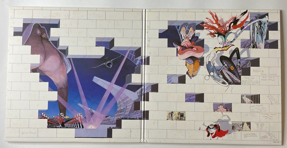 Винтажная виниловая пластинка LP Pink Floyd The Wall (Japan 1979) (No Obi) Another Brick In The Wall 40AP 1750
