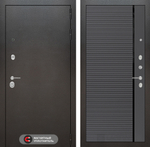 Дверь Входная Лабиринт Silver 22 Графит софт металлическая