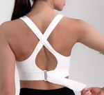 Бюстгальтер спортивный , для занятий спортом , с утяжкой , спорт одежда. Цвет черный. Размер L