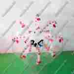 Бампербол «Прозрачный» с красными держателями, ПВХ, диаметр 1,8 м