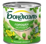 Горошек зеленый БОНДЮЭЛЬ нежный 425мл