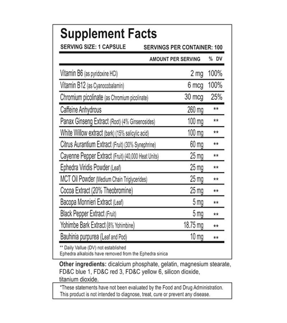 Жиросжигатель Cloma Pharma MethylDrene Elite 100 капсул