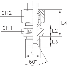 Штуцер FB DS06 BSP 1/4 (в сборе)