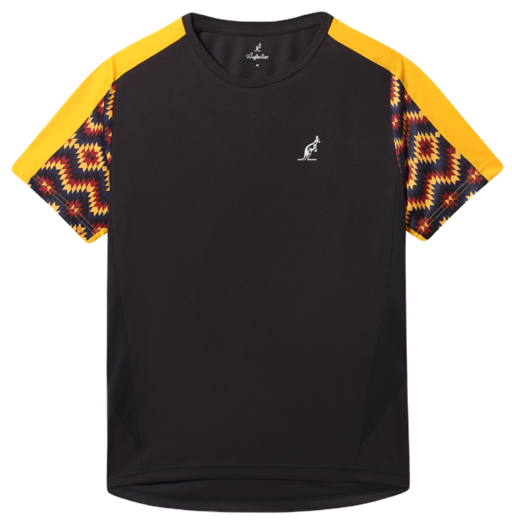 Мужская теннисная футболка Australian T-Shirt Ethnic Ace - blue navy