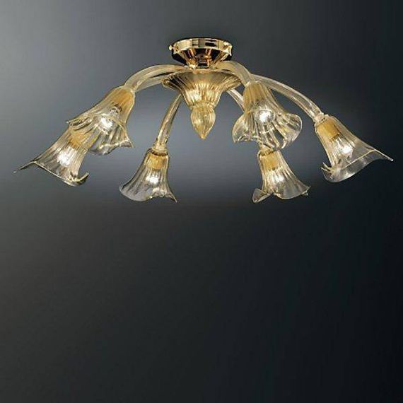 Потолочная люстра Vetri Lamp 1030/6 ORO 24 KT (Италия)