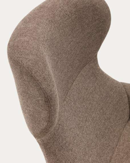 Кресло Belina, светло-коричневый шенилл, черные ножки