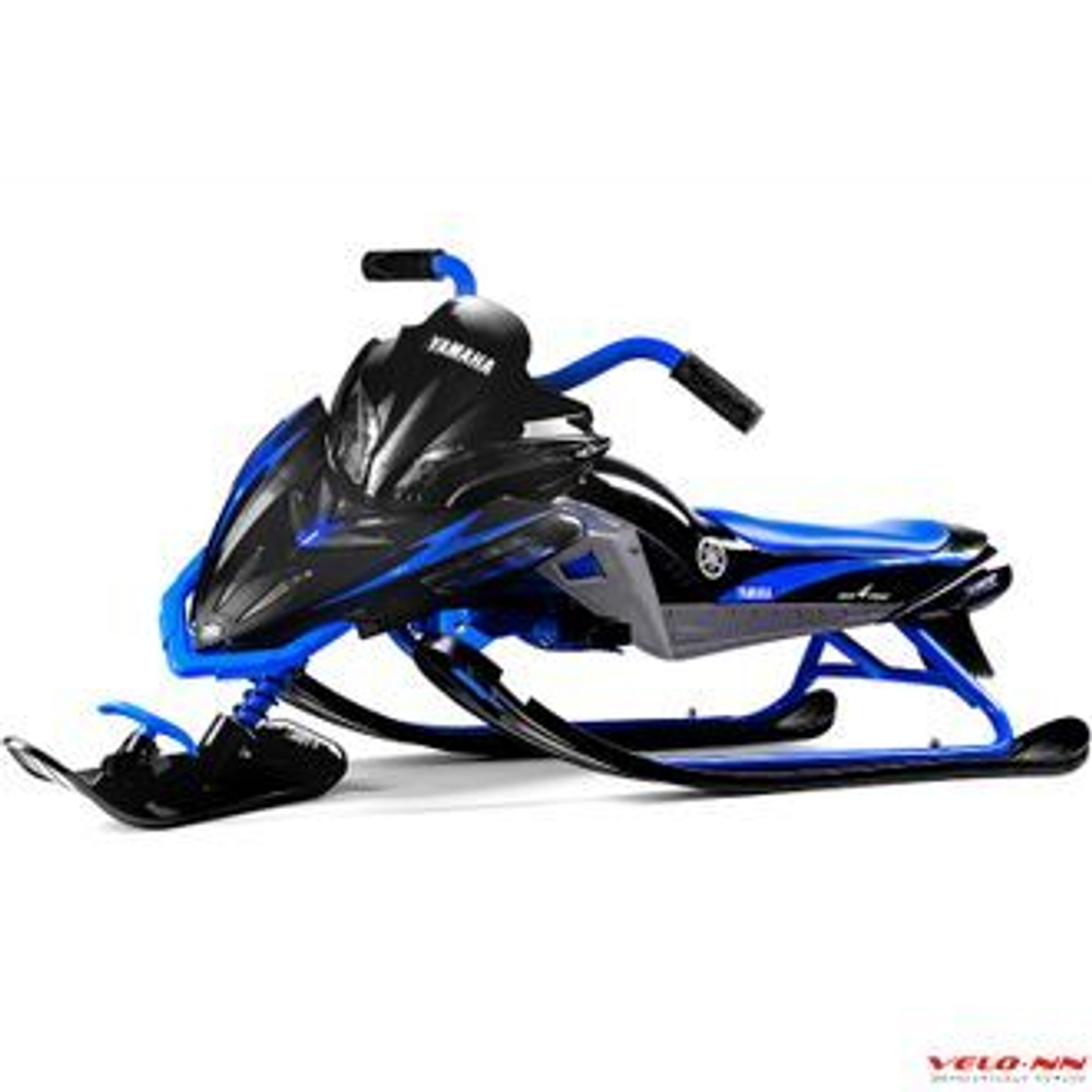 Детский снегокат Yamaha Apex Snow Bike (MG 2020 мягкое сиденье)) (черно-синий)