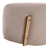 Стул полубарный Bradex Home Elle латте с золотыми ножками
