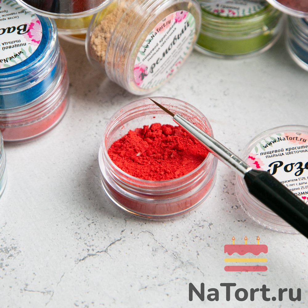Краситель пыльца цветочная «Роза» 4 гр