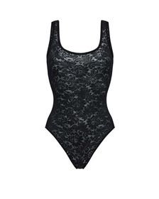 боди Openwork черное
