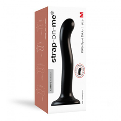 Изогнутый фаллоимитатор Strap-on-me DILDO POINT P&G M Medium на присоске, черный